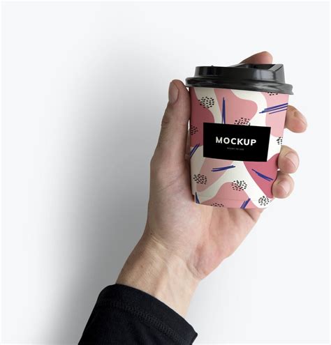 Colorful takeaway coffee cup mockup | Premium PSD Mockup - rawpixel