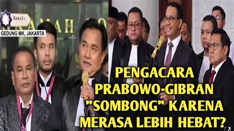 Pengacara Prabowo Gibran Sombong Karena Merasa Lebih Hebat Dari