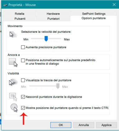 Come Individuare Rapidamente Il Puntatore Del Mouse Su Windows 10