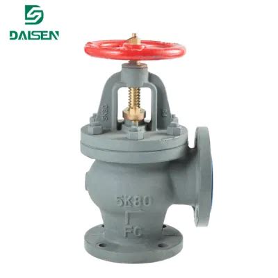 JIS F 7354 Cast Iron 5K Screw Down Check Angle Valve China Marine