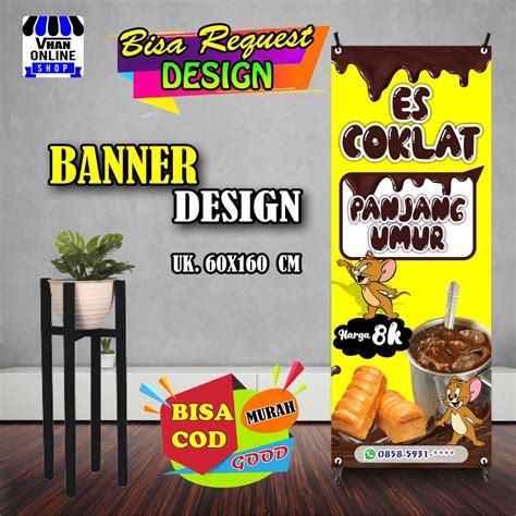 Jual Cetak Banner Spanduk Es Coklat Es Coklat Viral Minuman Viral