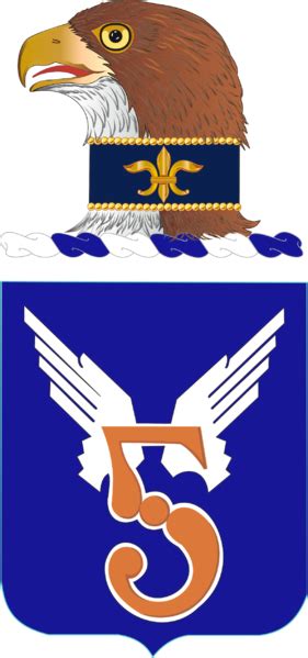 Coat Of Arms Crest Of 5th Aviation Regiment US Army