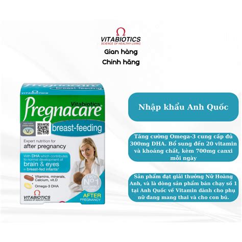 Vitabiotics Pregnacare Breast feeding Bổ sung vitamin và khoáng chất