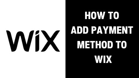 How To Add Payment Method To Wix Youtube