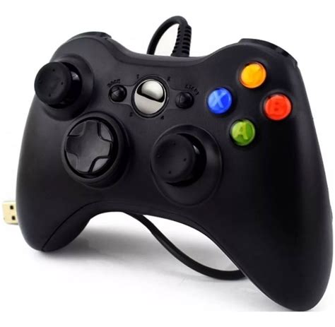 Controle Joystick Com Fio Xbox 360 Pc Slim Cabo 2 Metros Mercado Livre