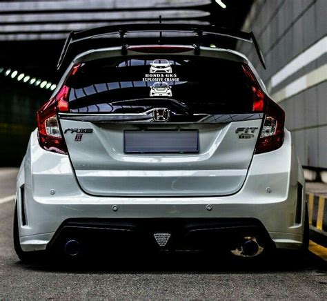 White Honda Jazz On Mugen Full Body Kit Modifiedx Artofit