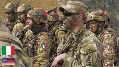 Italian Army S Alpini Mountain Infantry Joined By Us Paratroopers Youtube