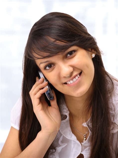 Business Woman Talking On Cell Phone Stock Photo Image Of Personal