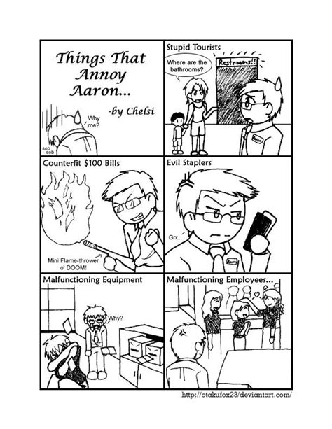 Things That Annoy Aaron By Otakufox23 On Deviantart