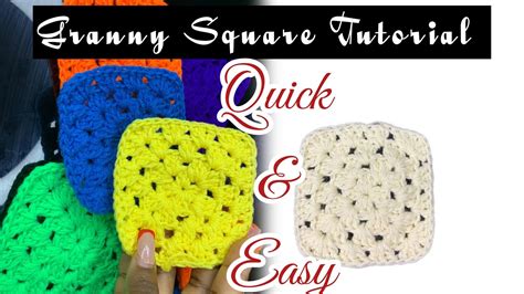 How To Crochet A Granny Square Beginner Friendly Tutorial Youtube