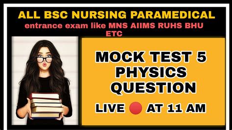 Mock Test Bsc Nursing And Paramedical Mns Aiims Ruhs Bhu Youtube