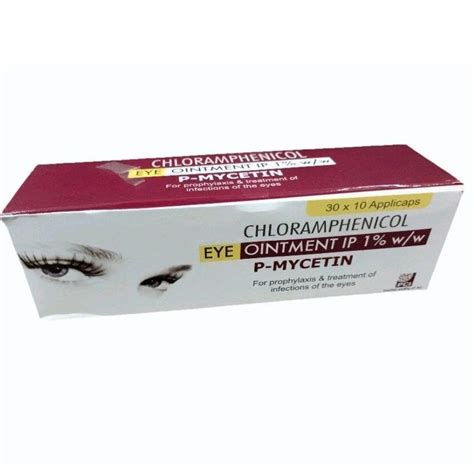 P Mycetin 1 Ww Chloramphenicol Eye Ointment Ip Dose As Prescibed By