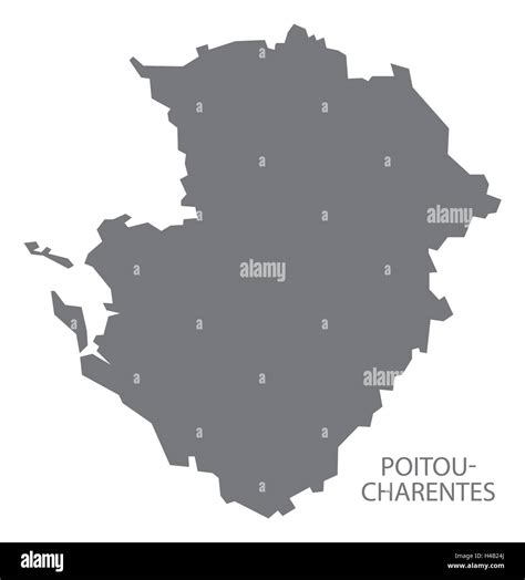 Poitou Charentes Map Im Genes Vectoriales De Stock Alamy