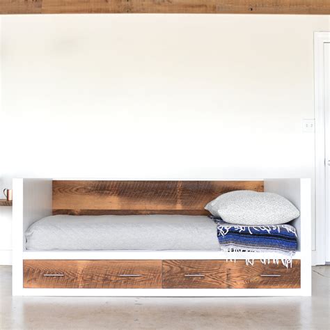 White + Reclaimed Wood Daybed – What WE Make