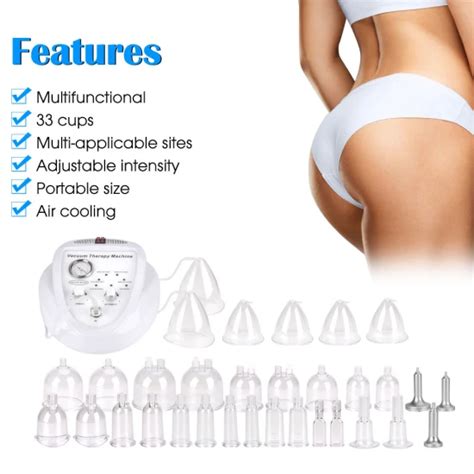 Vacuum Therapy Machine For Buttocks Breast 33 Cups Butt Lifting Breast