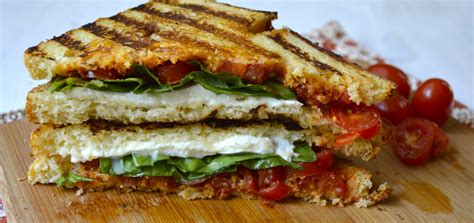 Fresh Tomato Mozzarella And Basil Panini Maebells