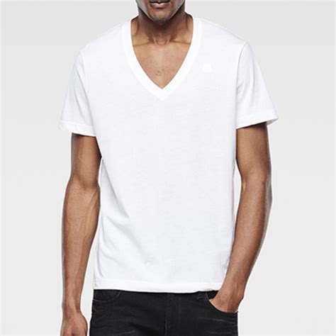 G Star Lot De 2 T Shirts G Star Basic V Neck Solid White