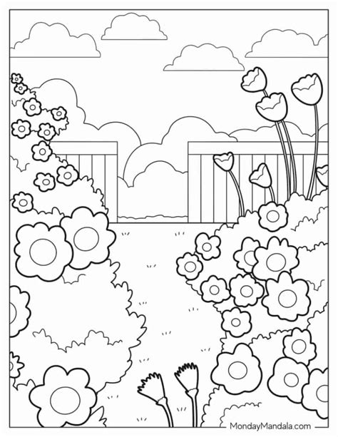 My Garden Coloring Pages Printable