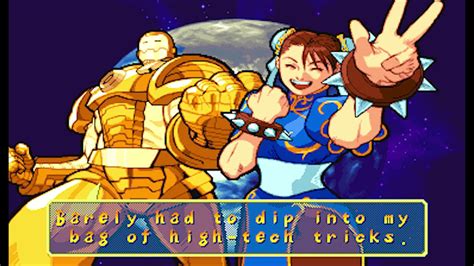 Marvel Vs Capcom 1 Arcade Gold War Machine Chun Li Playthrough