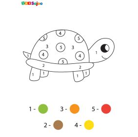 Coloriage Nombre Tortue Imprimer Sajoo