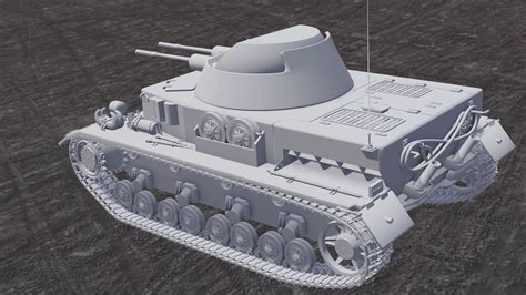 Tank 3d Model Blender