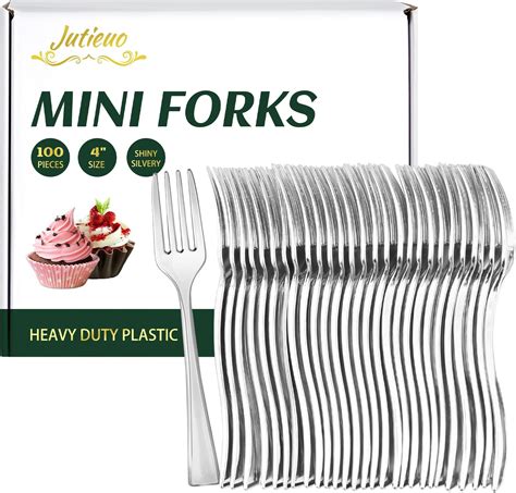 Zappy 100 Clear Plastic Mini Forks 3 75 Tiny Plastic Forks Small Fork Great Dessert