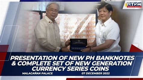 Presentation Of New Philippine Banknotes And Complete Set Of New