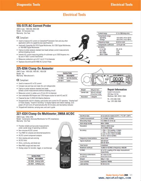 Caterpillar Dealer Tool Catalog Catalog Library