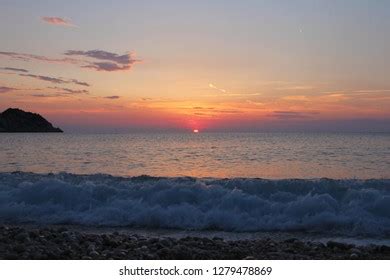 Beautiful Sunset On Petani Beach On Stock Photo 1279478869 | Shutterstock