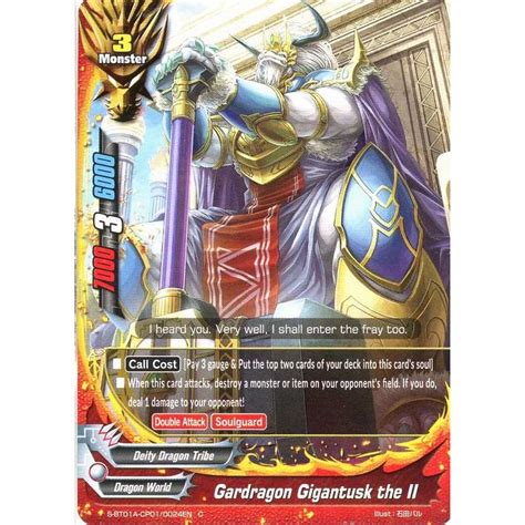 S Bt A Cp En Foil C Gardragon Gigantusk The Ii Buddyfight