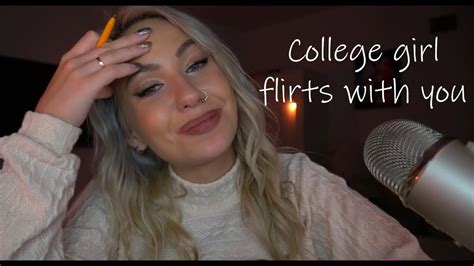 Asmr College Girl Flirts With You ~ Personal Attention ~ Whispering In