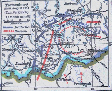 Battle Of Tannenberg Map