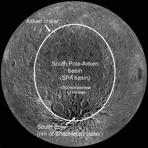 Exploring The Moons South Pole Temperature Range And Area