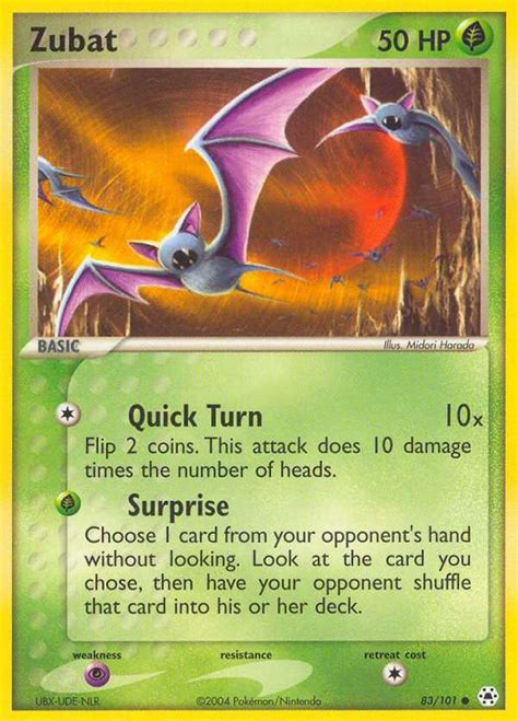 Zubat Hidden Legends Pokemon Card