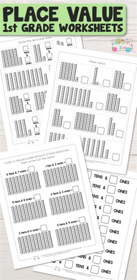 Place Value Worksheets For St Grade Itsy Bitsy Fun