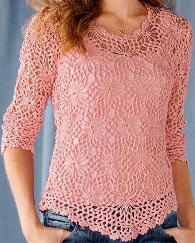 14 Blusas Tejidas A Crochet Modernas ⋆ Manualidades Y Diymanualidades Y Diy