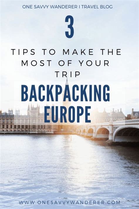 Backpacking Around Europe Guide IUCN Water