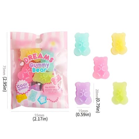 5pcs Creative Cartoon Eraser Translucent Eraserstudents Stationary