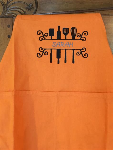 Machine Embroidered Apron Embroidered Apron Needlecraft Machine