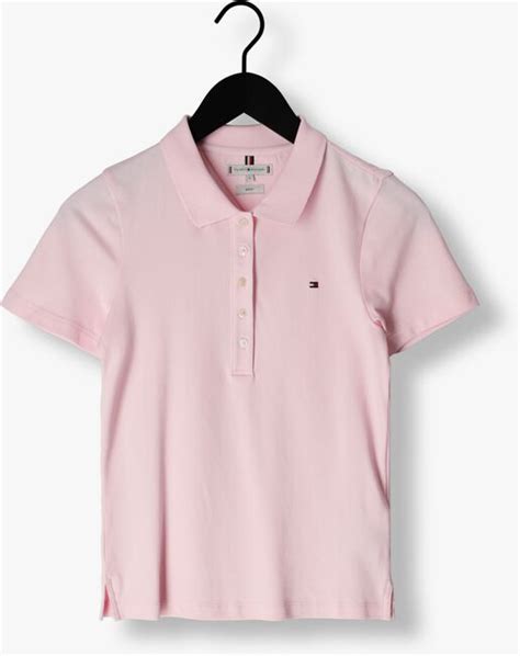 Lichtroze Tommy Hilfiger Polo 1985 Slim Pique Polo Ss Omoda