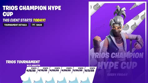 LIVE Trios Champion Hype Cup Fortnite Middle East YouTube