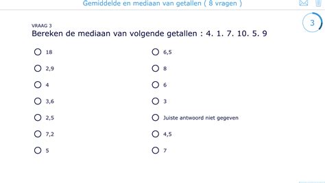 Gemiddelde En Mediaan Oefeningen Interactieve Oefening Klascement