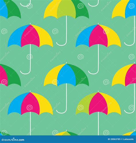 Umbrellas Seamless Pattern Stock Vector Illustration Of Vector 20063785