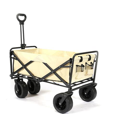 Wholesale Camping Picnic Outdoor Steel Folding Beach Wagon Cart Heavy