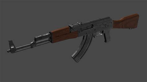 D Asset Vr Ar Ready Ak Military Cgtrader