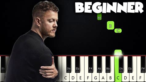 Believer Imagine Dragons Beginner Piano Tutorial Sheet Music By