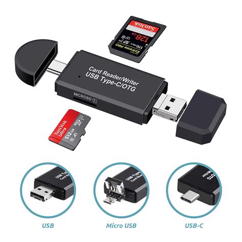 Czytnik kart pamięci SD microSD USB 3 0 USB C Goobay