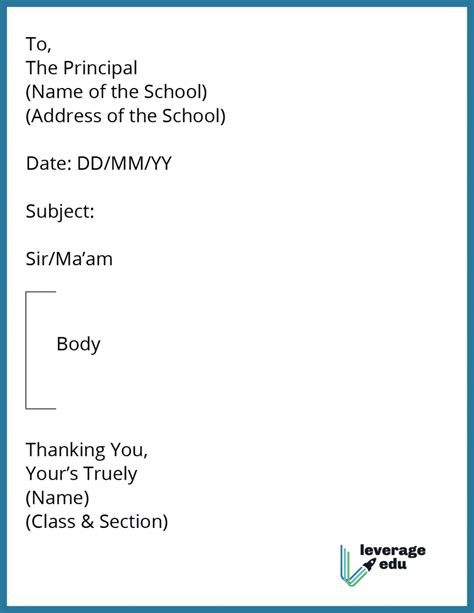 How To Write A Leave Application For School