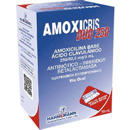 Amoxicris Duo Suspensión INFOMERC Vademécum Farmacéutico Bolivia