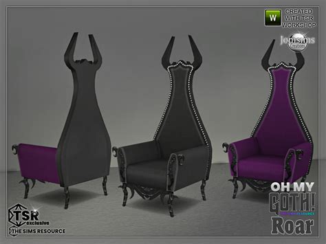 The Sims Resource Oh My Goth Roar Living Seat